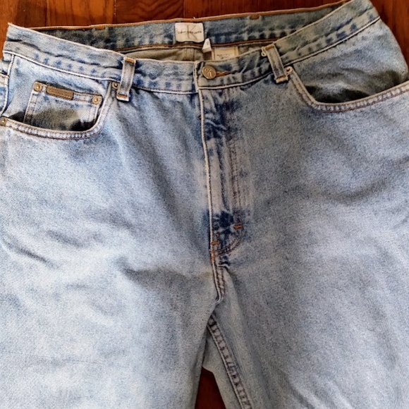 Light-wash Calvin Klein Bootcut Jeans - Size 36, Inseam 30 - Picture 4 of 6